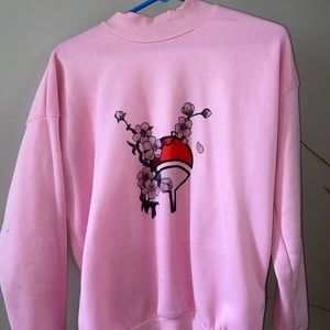 Oversized Pink Naruto Sweater